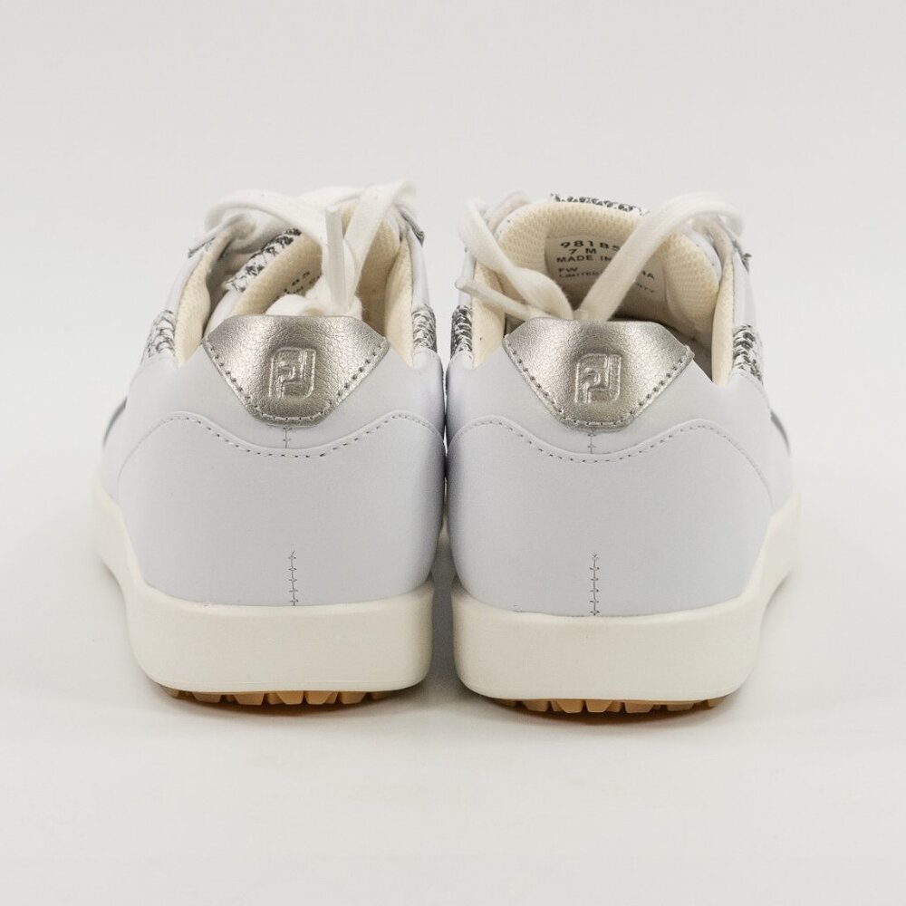 FootJoy Women's FJ Links White / Snake Golf Cleats 98185 Multi Size - Picture 6 of 12